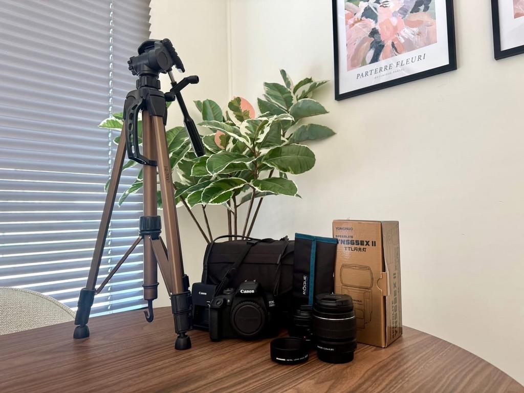 Complete Canon EOS 2000D startersset met 2 lenzen & flitser, Spiegelreflex, Canon, Ophalen of Verzenden, Zo goed als nieuw