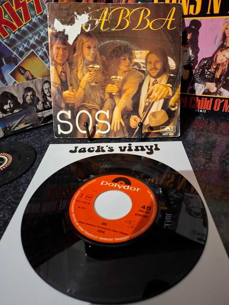 ABBA - SOS (Single, Polydor, 1975), Ophalen of Verzenden, 1960 tot 1980, Gebruikt, Overige formaten