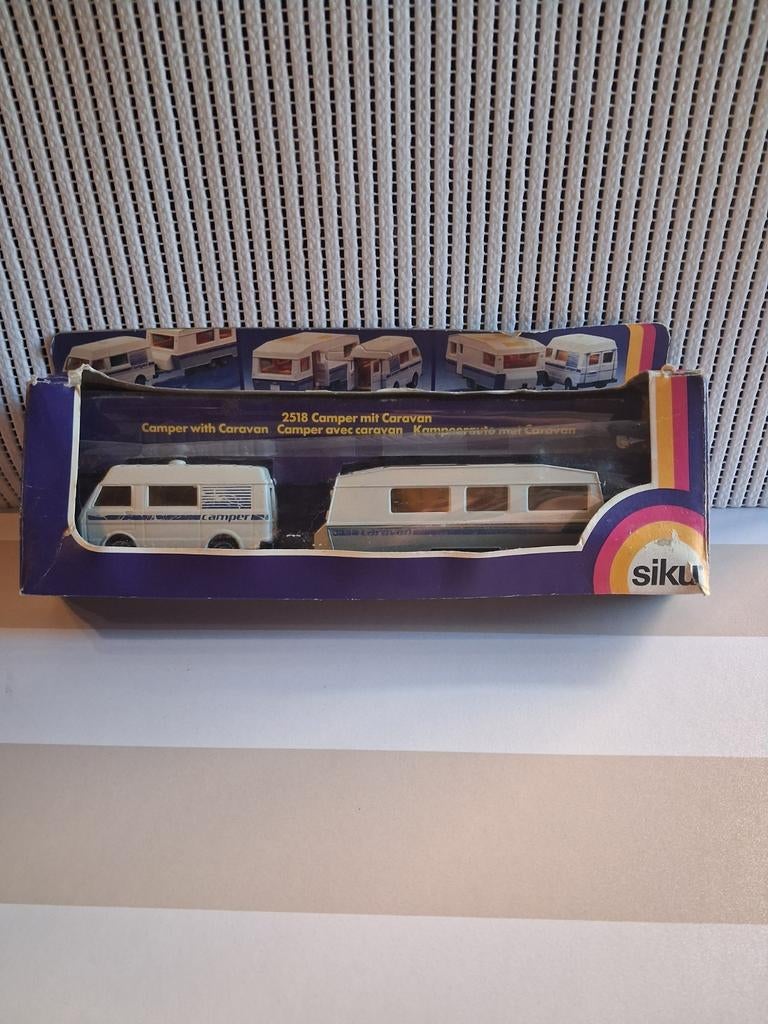 Siku 2518 camper mit caravan, Ophalen of Verzenden, Gebruikt, Auto, SIKU