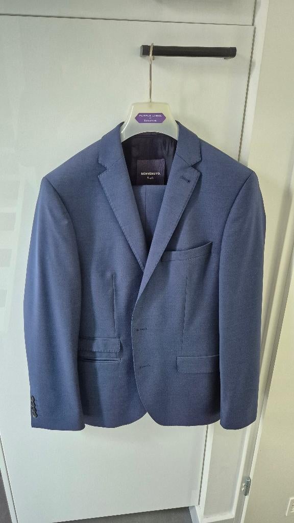 Heren pak navy blauw, Kleding | Heren, Kostuums en Colberts, Blauw, Benvenuto, Ophalen of Verzenden, Zo goed als nieuw