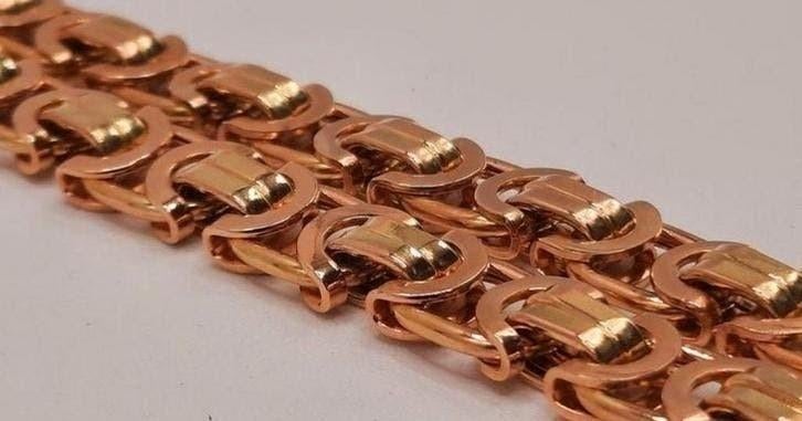 gouden platte koningsketting 14kt, Www.bredajuwelier.nl, Nieuw, Ophalen of Verzenden, Www.bredajuwelier.nl