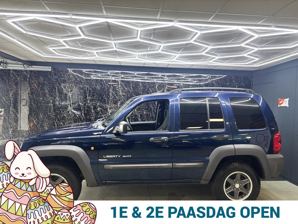 Jeep Cherokee 2.4i Sport (bj 2004), Stof, Gebruikt, Zwart, 4 cilinders