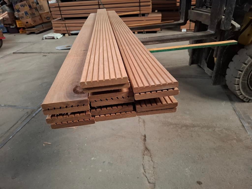 14 st hardhout vlonderplanken 3 meter bezorgen mogelijk, Ophalen, Nieuw, A, Hout