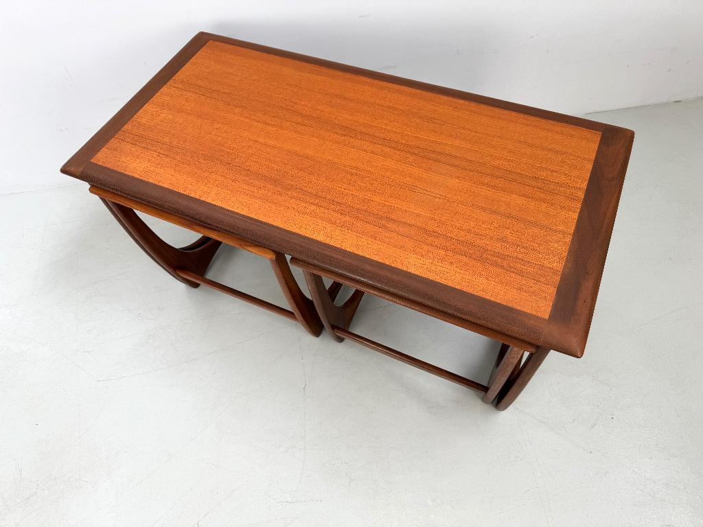 Vintage salontafel met bijzettafels van G-Plan, 50 tot 100 cm, Verzenden, Teakhout, 50 tot 100 cm