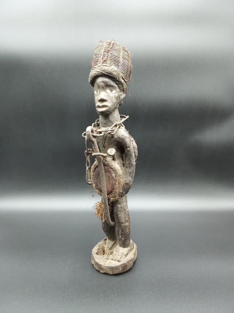 25 Unieke collectie antieke afrikaanse beelden hout, Ophalen of Verzenden