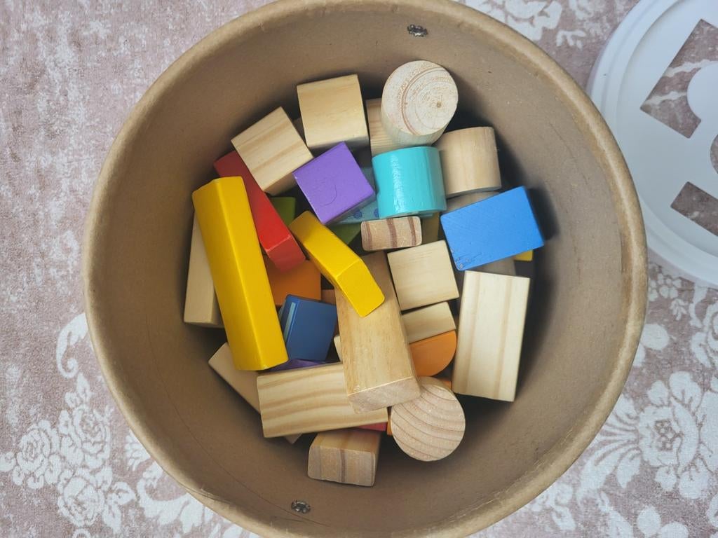 Houten Bouwblokken in Emmer - Mini Matters Toys, Ophalen, Gebruikt, Overige merken