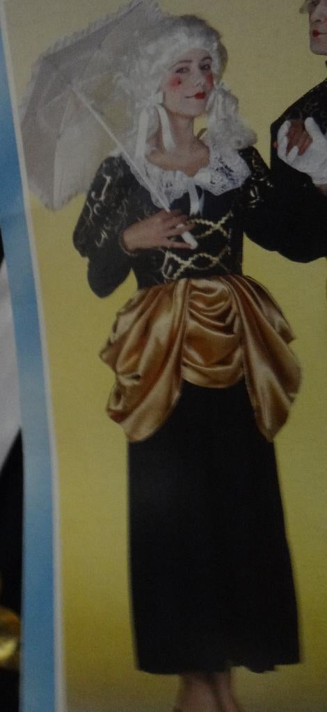 Leuke donkerblauwe/wit/gouden MARKIES/MARKIEZIN jurk (nieuw), Carnaval, Nieuw, Kleding, Ophalen