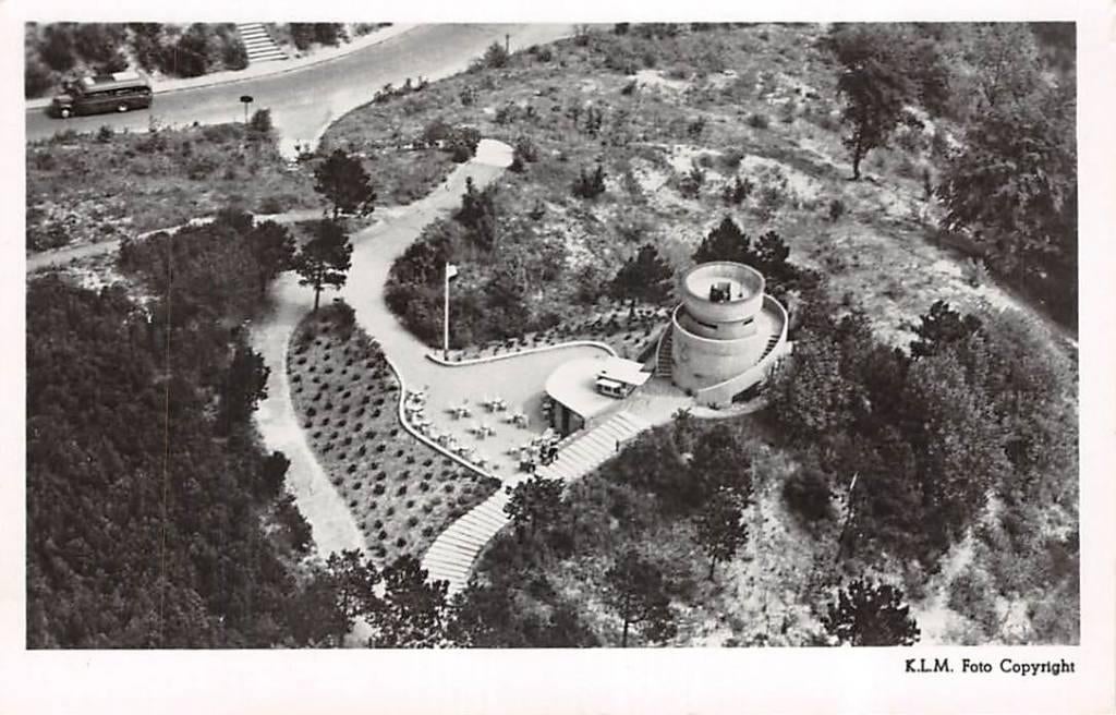 Bloemendaal Kopje Uitkijktoren 1950 KLM Luchtfoto No. 17267, Verzamelen, Ophalen of Verzenden, 1940 tot 1960, Ongelopen, Noord-Holland