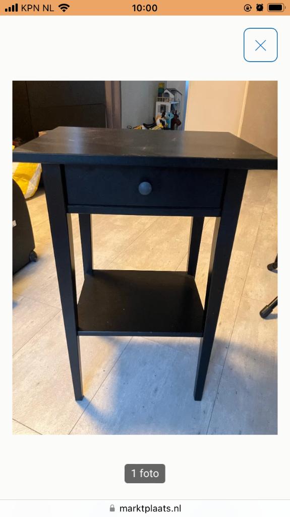 Nachtkastje, Ophalen, Minder dan 45 cm, 55 tot 70 cm, Zo goed als nieuw