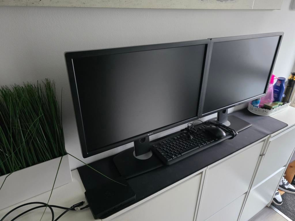 Dell werkplek compleet inclusief dockingstation usb-c, Ophalen of Verzenden, Zo goed als nieuw, Overige merken, In hoogte verstelbaar