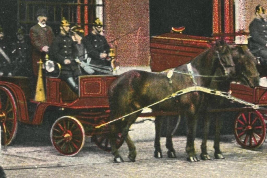 963513 Brandweer Rotterdam 1908 Nette Oud kaart onbeschreven, Ophalen of Verzenden, Voor 1920, Ongelopen, Zuid-Holland
