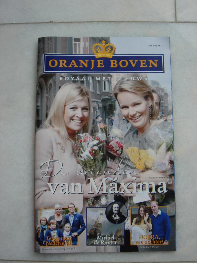 Oranje Boven Juni 2015 nr. 2 Tijdschrift, Verzamelen, Koninklijk Huis en Royalty, Ophalen of Verzenden, Nieuw, Tijdschrift of Boek