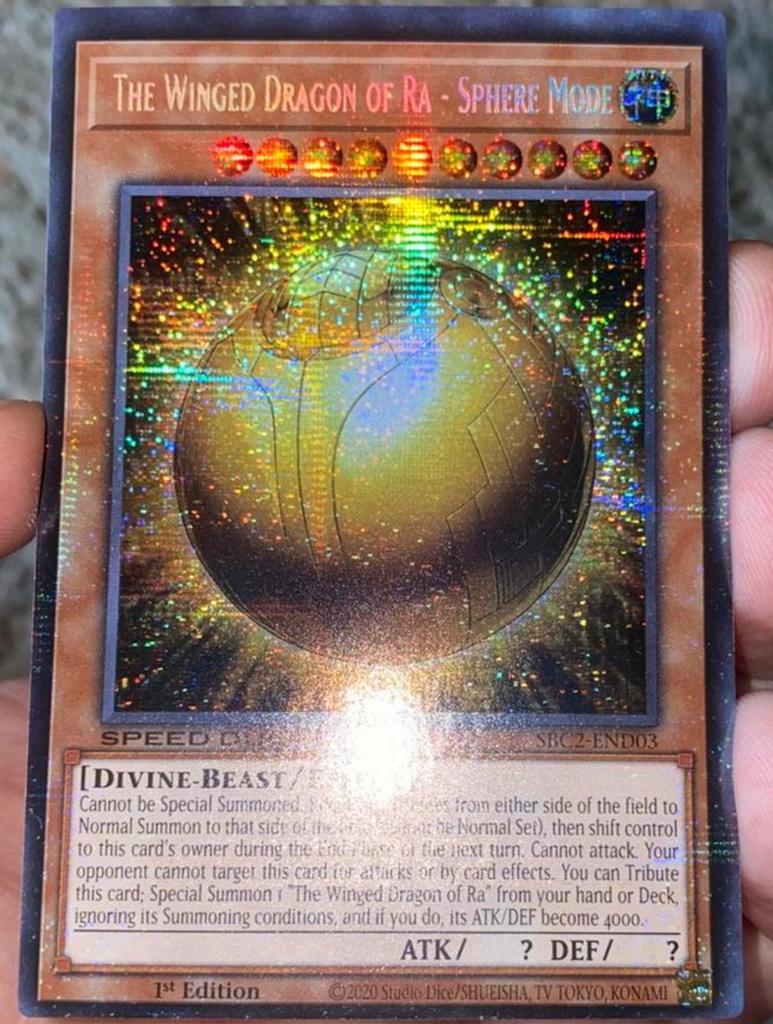 Yu-Gi-Oh! The Winged Dragon of Ra - Spere Mode SBC2 1st !, Verzenden, Zo goed als nieuw, Losse kaart, Foil