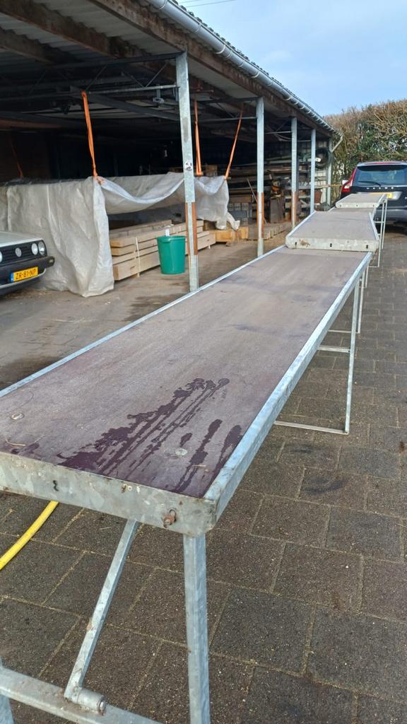 Loop planken bar buffet demontabel, Ophalen