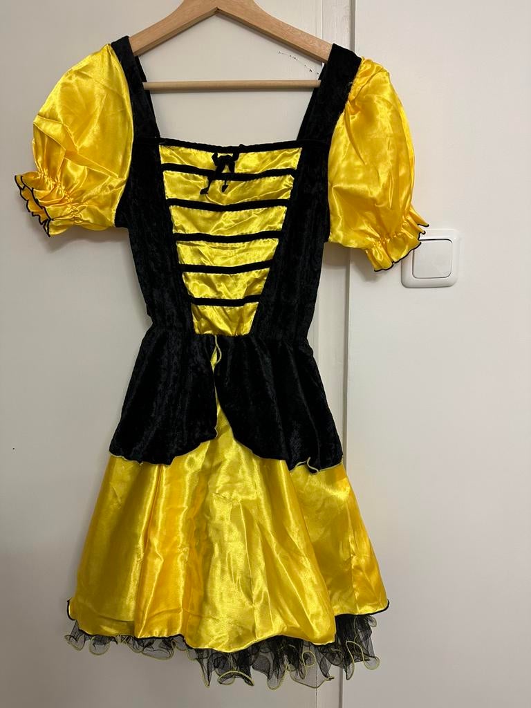 Carnaval gele jurk bijtje, Ophalen of Verzenden, Zo goed als nieuw, Meisje