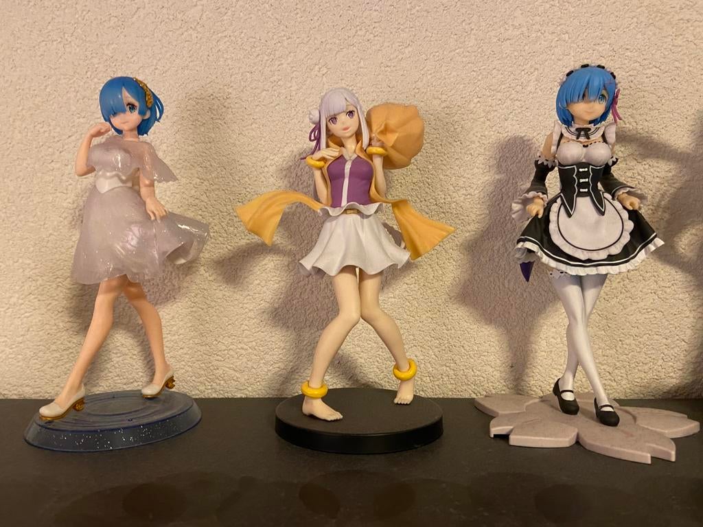 Re zero figuren, Verzenden, Zo goed als nieuw