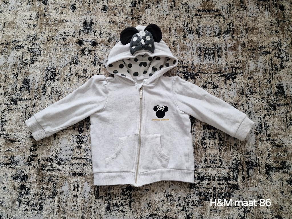 H&M Minnie Mouse vestje maat 86, H&M, Ophalen of Verzenden, Zo goed als nieuw, Truitje of Vestje