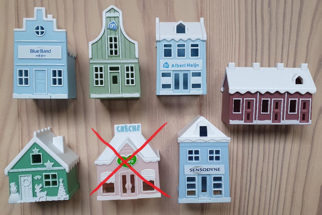 6 x Albert Heijn Winterdorp, €1,50 per stuk incl verzenden, Diversen, Kerst, Verzenden, Nieuw