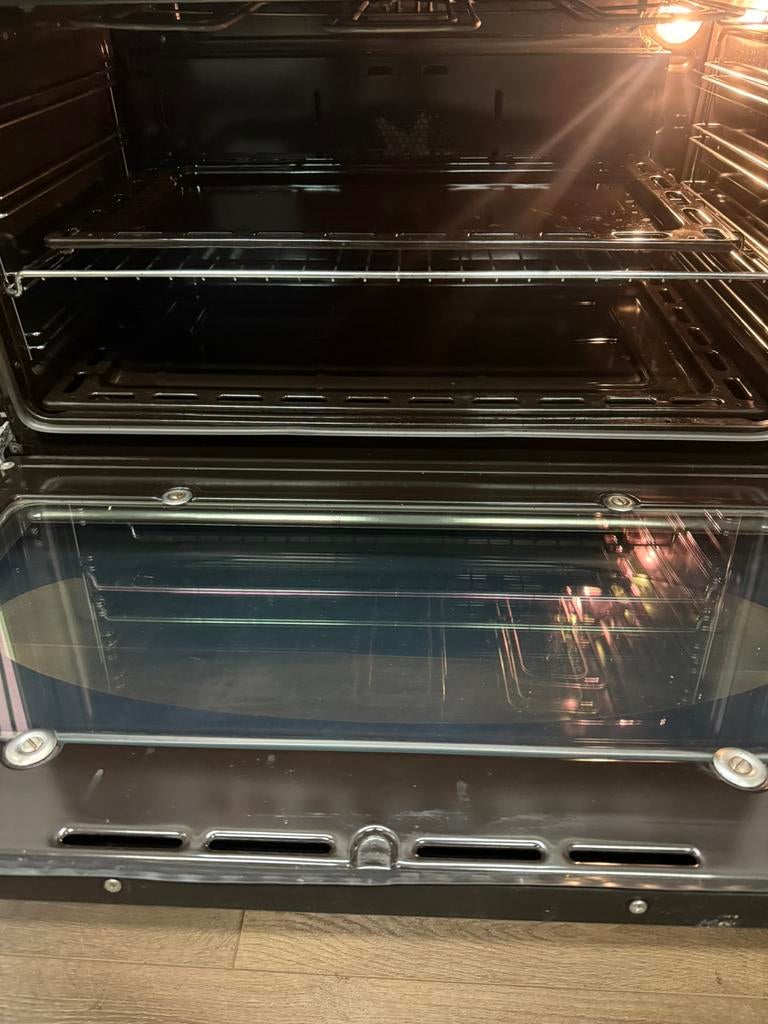 Luxe M-System Fornuis antraciet 6 pits multi oven 90 cm, Fornello Esperta, Ophalen of Verzenden, Zo goed als nieuw, Energieklasse A of zuiniger