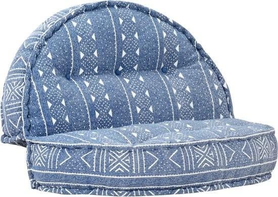 NIEUWE vidaXL - Poef - 100x20 - cm - stof - indigo, Venlo, Rond, Ophalen of Verzenden, Info@habatrading.com