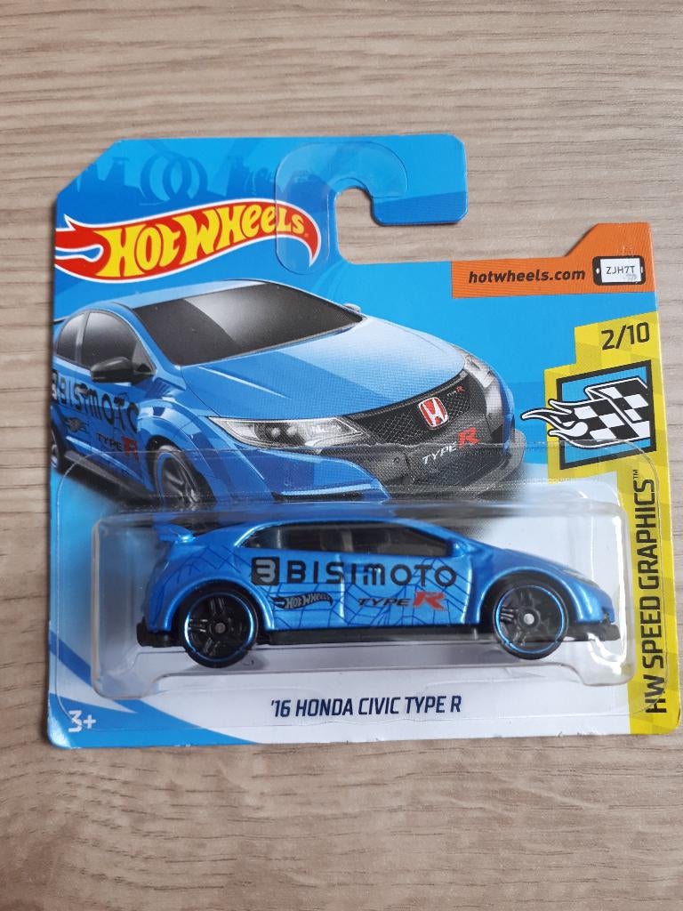 16 Honda Civic Type R(hotwheels), Ophalen of Verzenden, Nieuw, Auto