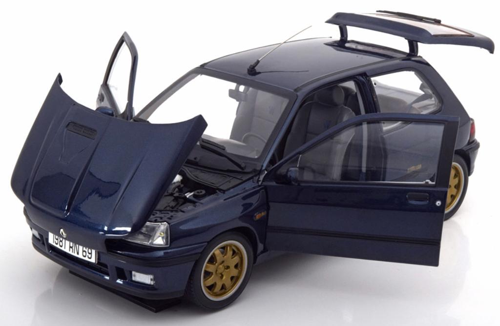 Renault Clio Williams 1993 Blauw schaal 1/18 NOREV 185230, Hobby en Vrije tijd, Modelauto's | 1:18, Verzenden, Nieuw, Auto, Norev