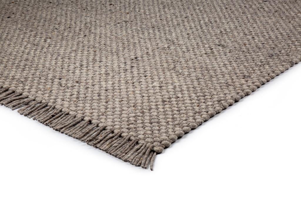 Vloerkleed / Karpet Brinker Burano Dark Grey 200x300cm, Franjes, Ophalen of Verzenden, 200 cm of meer, Grijs