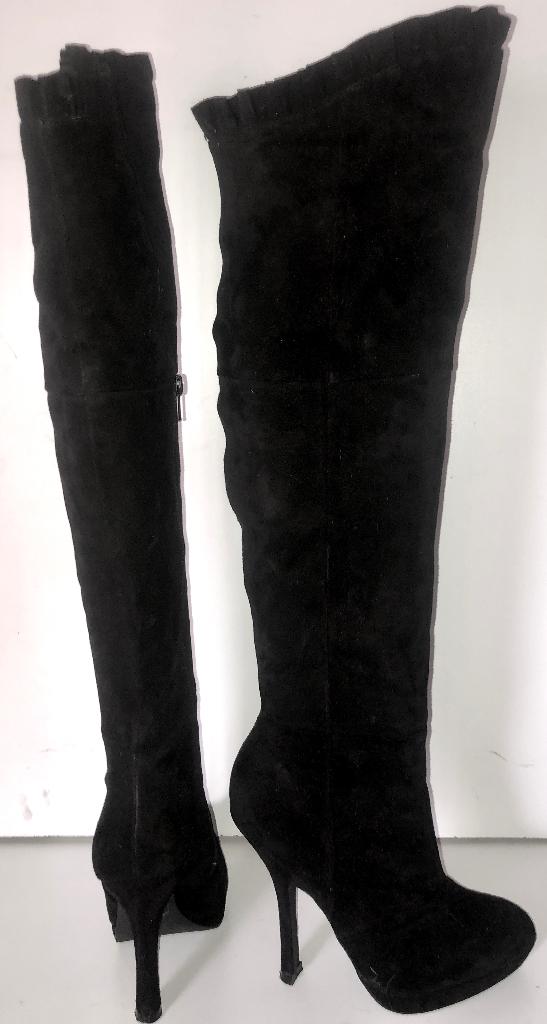 Aldo zwart suede sexy knie laarzen maat 37, Hoge laarzen, Zwart, Ophalen of Verzenden, Zo goed als nieuw