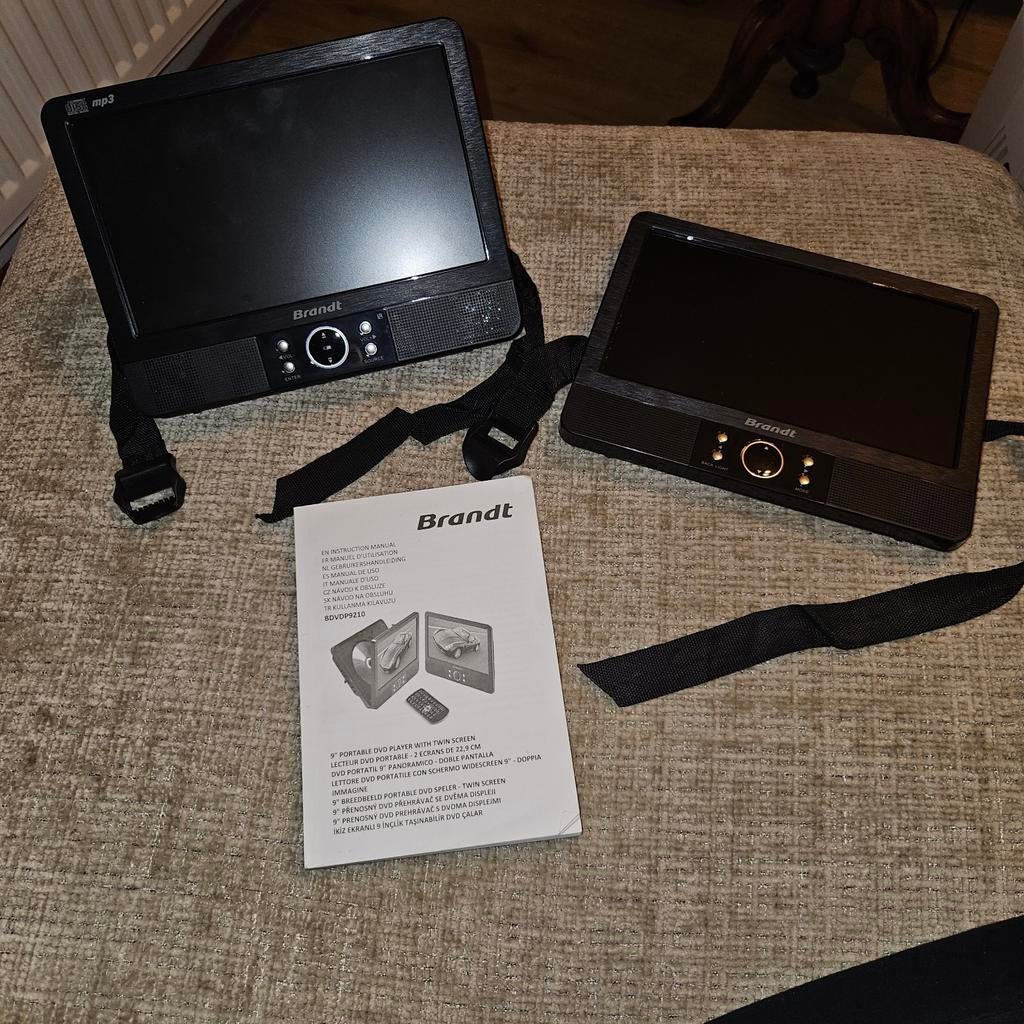 Brandt twin screen portable DVD speler, Audio, Tv en Foto, Dvd-spelers, Ophalen of Verzenden, Zo goed als nieuw, Dvd-speler, Overige merken