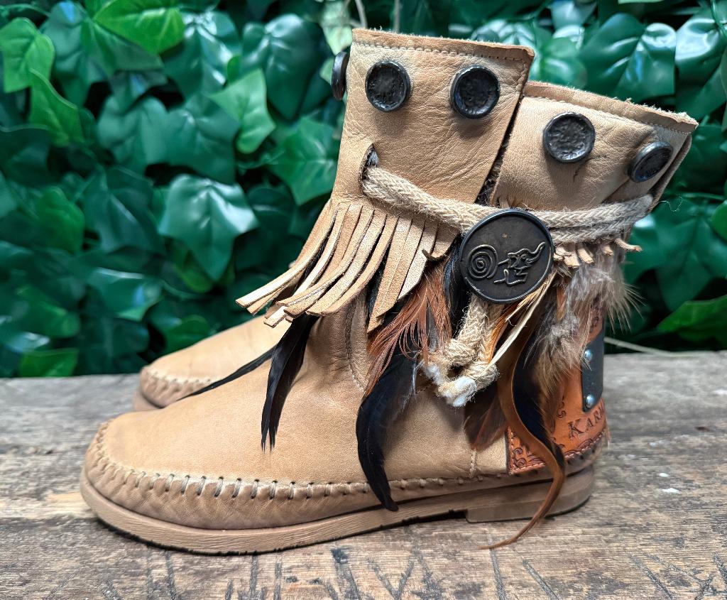 Bijna Nieuwe ibiza festival laarsjes Karma of Charme maat 37