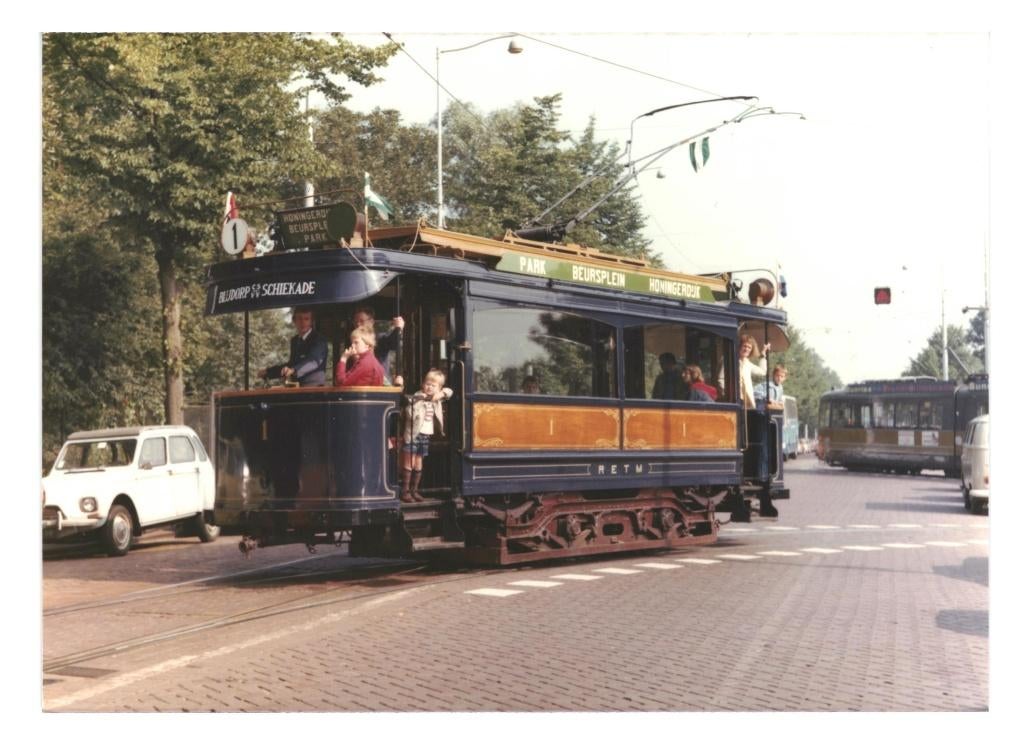 945936 Foto Tram RETM 1 Rotterdam, Ophalen of Verzenden, Zo goed als nieuw, Tram, Kaart of Prent