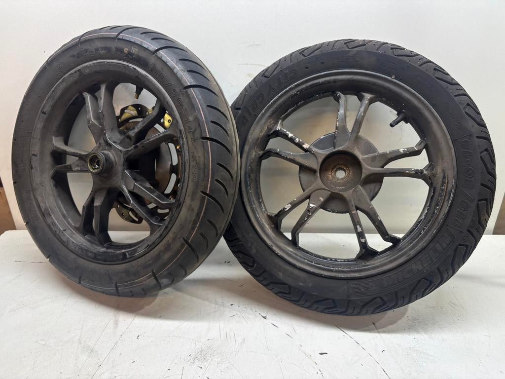 Velgen met banden Sym Jet14, Gebruikt, SYM, Ophalen of Verzenden, Jet
