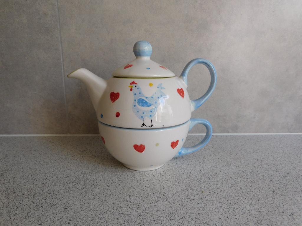 Tea for One Theepot en Kopje Haan Price & Kensington, Overige typen, Ophalen of Verzenden, Zo goed als nieuw, Overige stijlen