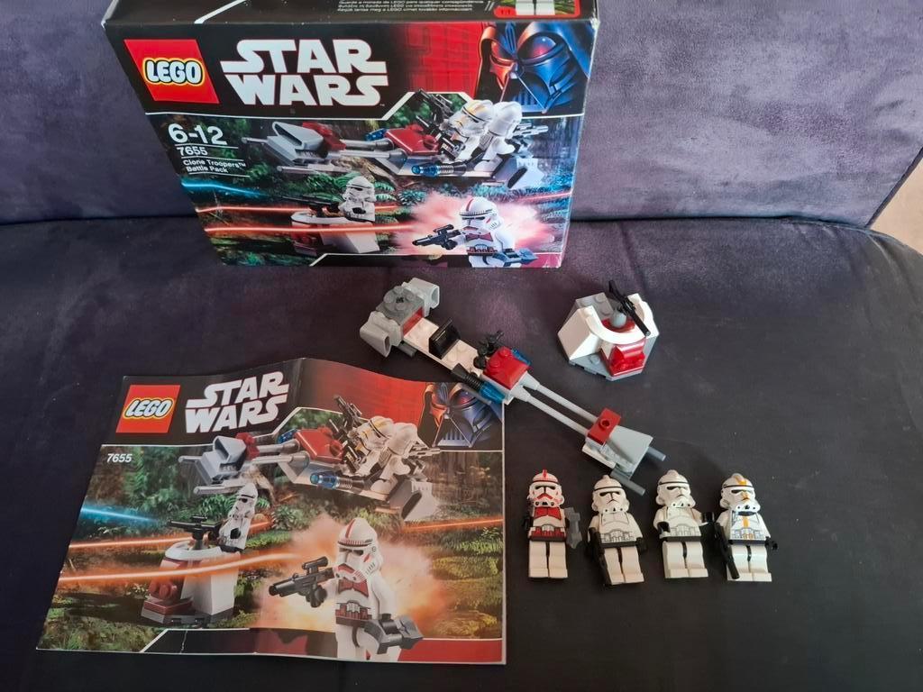 Lego Star Wars 7655 Clone Troopers Battle Pack with box, Ophalen of Verzenden, Zo goed als nieuw, Complete set, Lego