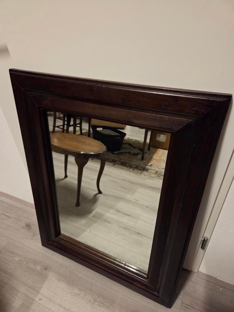 Mooie grote koloniale spiegel, Ophalen, Rechthoekig, Minder dan 100 cm