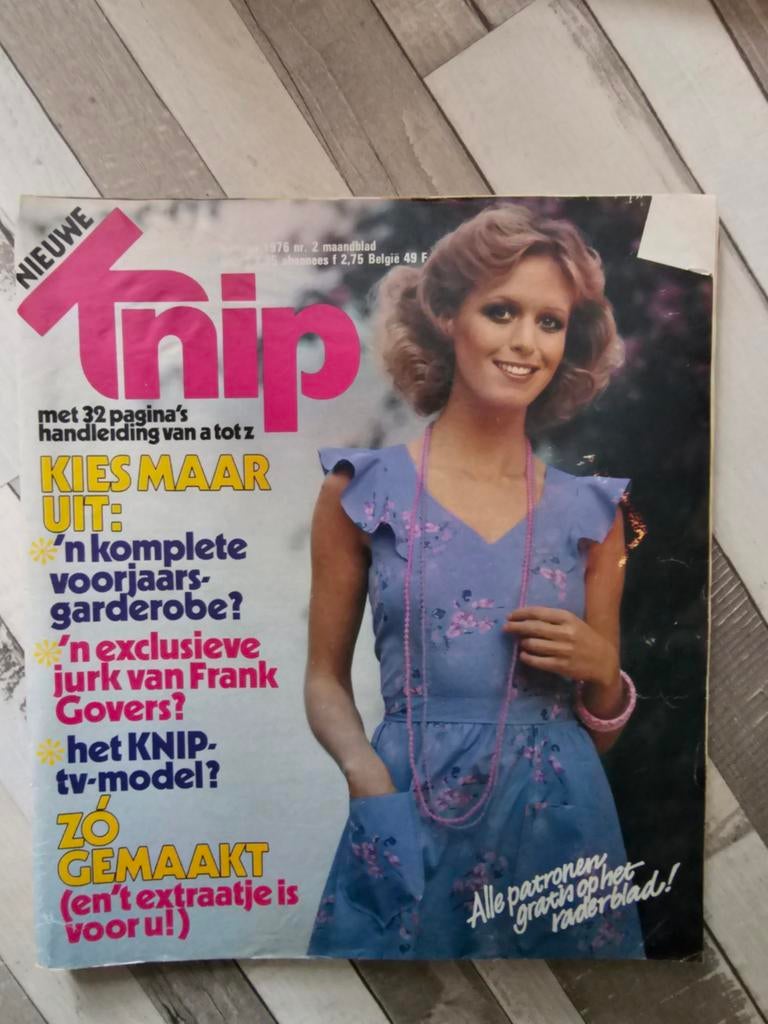 Knijp februari 1976, Hobby en Vrije tijd, Kledingpatronen, Ophalen of Verzenden, Zo goed als nieuw, Vrouw, Overige merken