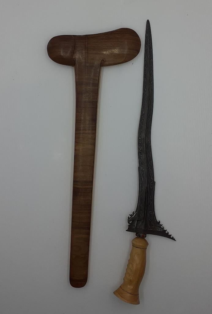 Nieuwe Keris Bali Pudhak Jangkung 3 Luk Batun Poh Kris PKS50, Verzenden