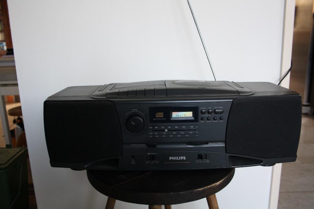 PHILIPS AZ8030  Portable CD-Radio-Cassette-Recorder, Audio, Tv en Foto, Radio's, Ophalen of Verzenden, Gebruikt, Overige typen