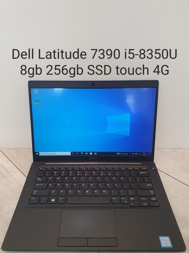 Zeer nette staat: Dell Latitude 7390 i5-8350U 8gb 256gb 4g, 256 GB, 2 tot 3 Ghz, Qwerty, 8 GB