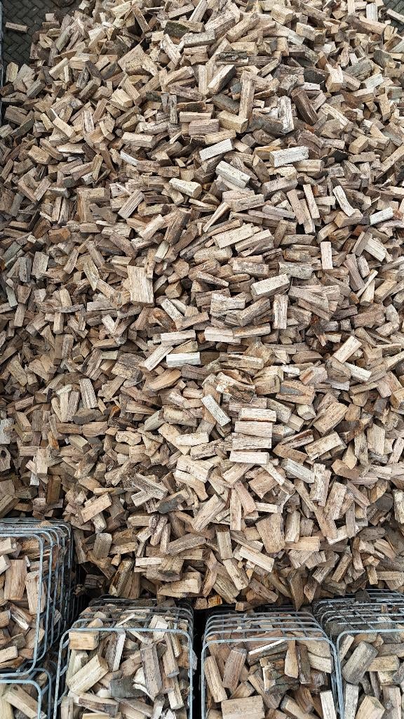 Haardhout 100% Eik Beuk Kachelhout Droog, Tuin en Terras, Haardhout, Minder dan 3 m³, Verzenden, Eikenhout, Blokken