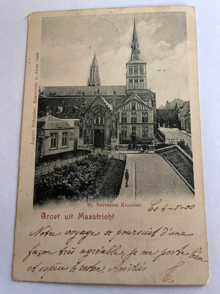 ansichtkaart Maastricht St. Servatius Klooster Maastricht, Ophalen of Verzenden, Voor 1920, Gelopen, Limburg