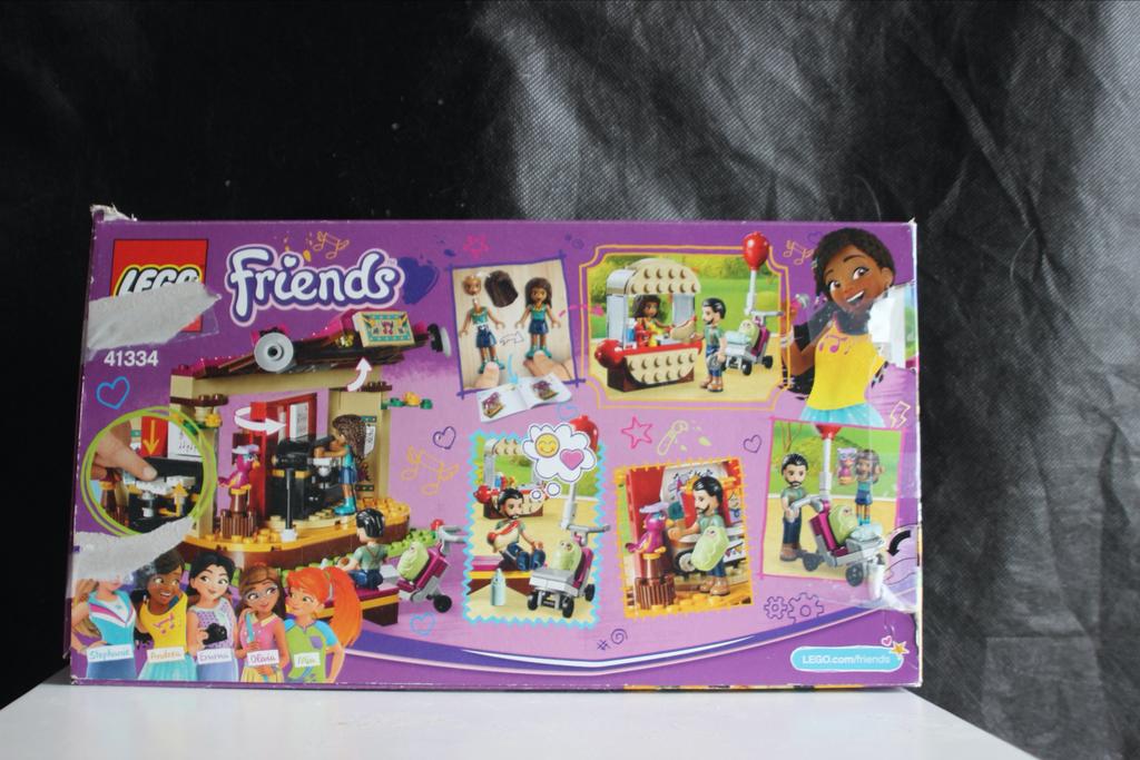 LEGO Friends 41334 Andrea's Talentenjacht, Ophalen of Verzenden, Zo goed als nieuw, Complete set, Lego