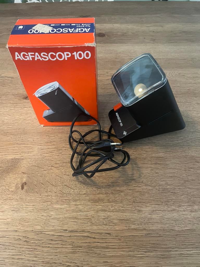 Agfascop 100 dia viewer Vintage, Ophalen of Verzenden, Gebruikt