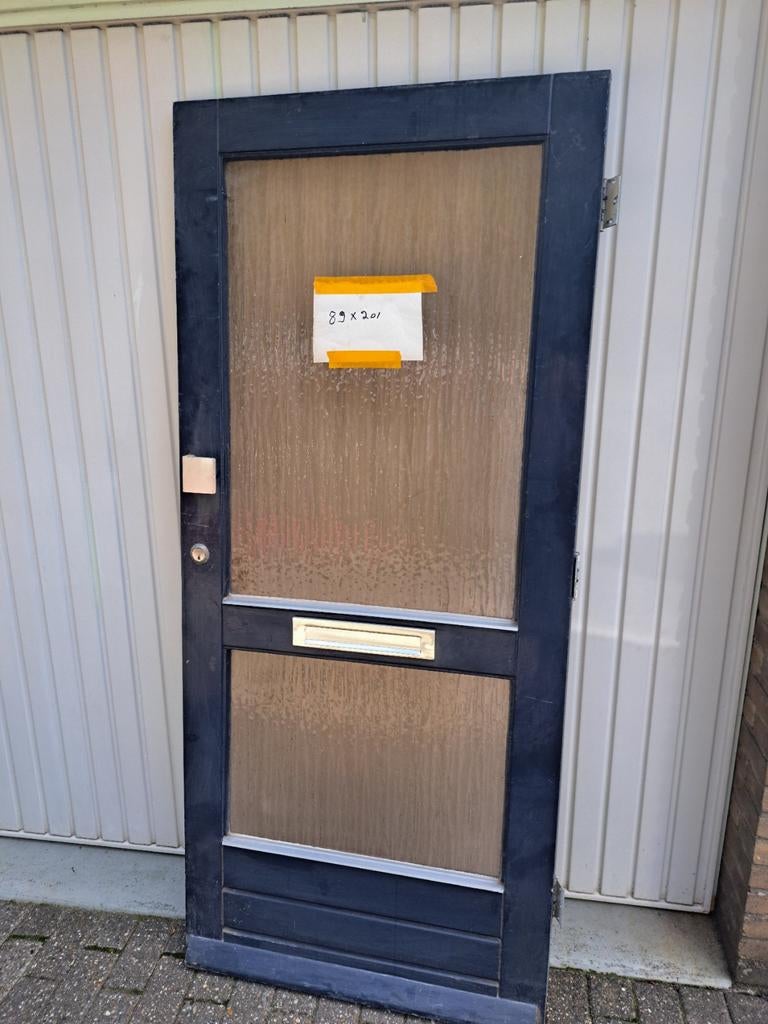 Voordeur, Doe-het-zelf en Verbouw, Deuren en Horren, Ophalen, Gebruikt, Buitendeur, 200 tot 215 cm