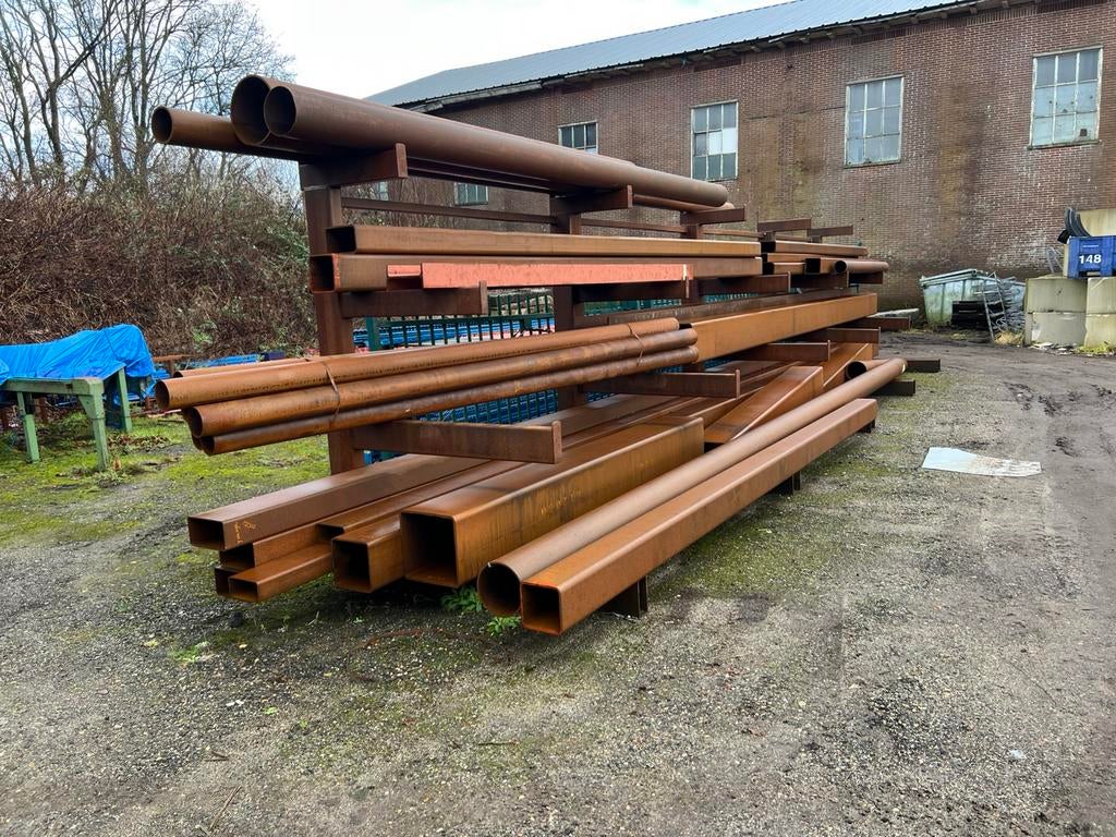 Groot assortiment staal (gebruikt en nieuw) €0,75 ex per kg, Ophalen, Zo goed als nieuw, IJzer