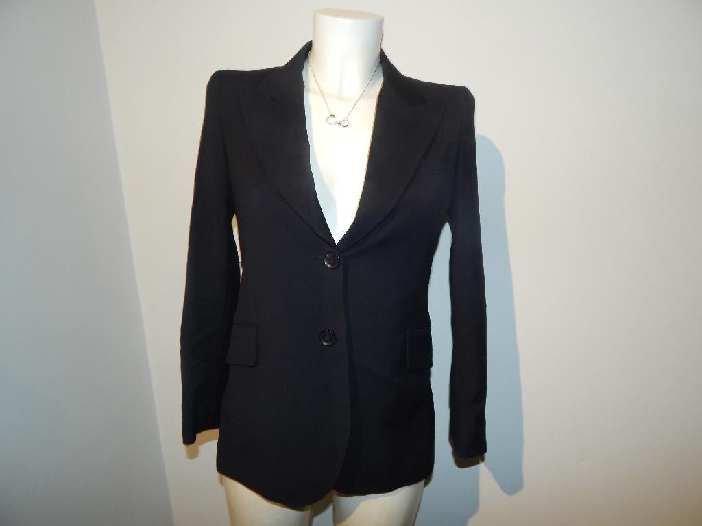 Gucci zwarte stylvolle blazer mooie pasvorm wol mt M