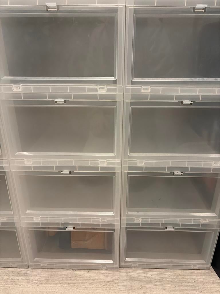 Transparante schoenendozen - Opbergdozen, Huis en Inrichting, Kasten | Schoenenkasten, Ophalen of Verzenden, Zo goed als nieuw