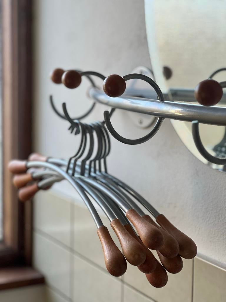 Vintage Bonydesign Kapstok met Hangers, Huis en Inrichting, Woonaccessoires | Kapstokken, Gebruikt, Minder dan 100 cm, Metaal