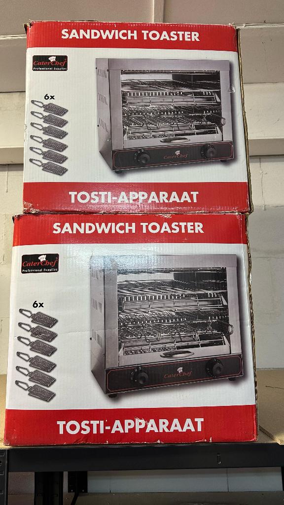 Contactgrills, tosti-apparaten en chafing dishes., Ophalen, Zo goed als nieuw