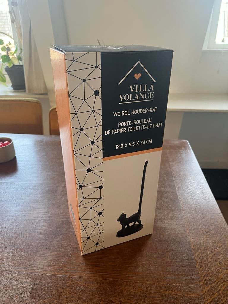 WC Rolhouder Kat - Villa Volance - Nieuw in doos, Nieuw, Ophalen of Verzenden, Minder dan 10 liter, Metaal